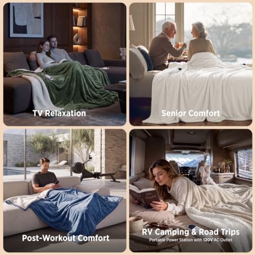Prime 50 x60 Bedsure HeatX Electric Heated Throw Blanket w/ Preheat (Grey) 29.24 + Free Shipping + 35% Off Code 2LI1T54Y - image 7