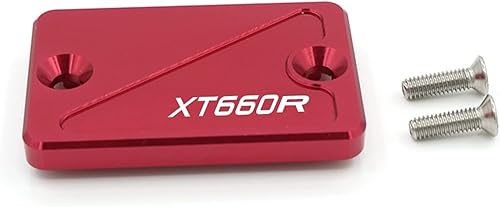 Piezas de motocicleta para Yamaha XT660R 2004-2014 2013 Tapa de la cubierta del depósito del líquido de frenos delantero (color : rojo)