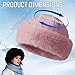 Womens Winter Faux Fur Bucket Hat, Fashion Hat for Winter Faux Mink Hat, Warm Faux Mink Plush Hat, Fuzzy Fisherman Cap for Outdoor (Pink)