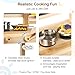 [DREAM BUILDING] Mud Kitchen for Kids Outdoor, Toddler Wooden Pretend Play Kitchen Playset with Sink, Cookware, Stove, Chalkboard, Faucet & Storage Shelves for Backyard Garden Toy Gift for Ages 3+