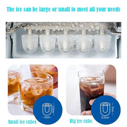 Máquina compacta portátil para hacer cubos de hielo miniatura 6