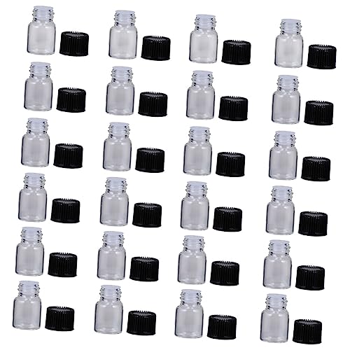 Veemoon Frascos Recargables De Vidrio Para Muestras - 50 Pcs - Mini Envases Transparentes Con Tapa Perfectos Para y Almacenamiento De Cosméticos y Alimentos