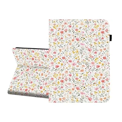 CICPLKSE Case for Samsung Galaxy Tab A11 / Tab A9 8.7-Inch 2025/2023,Premium PU Leather Cover with Auto Sleep Wake,Floral Pattern