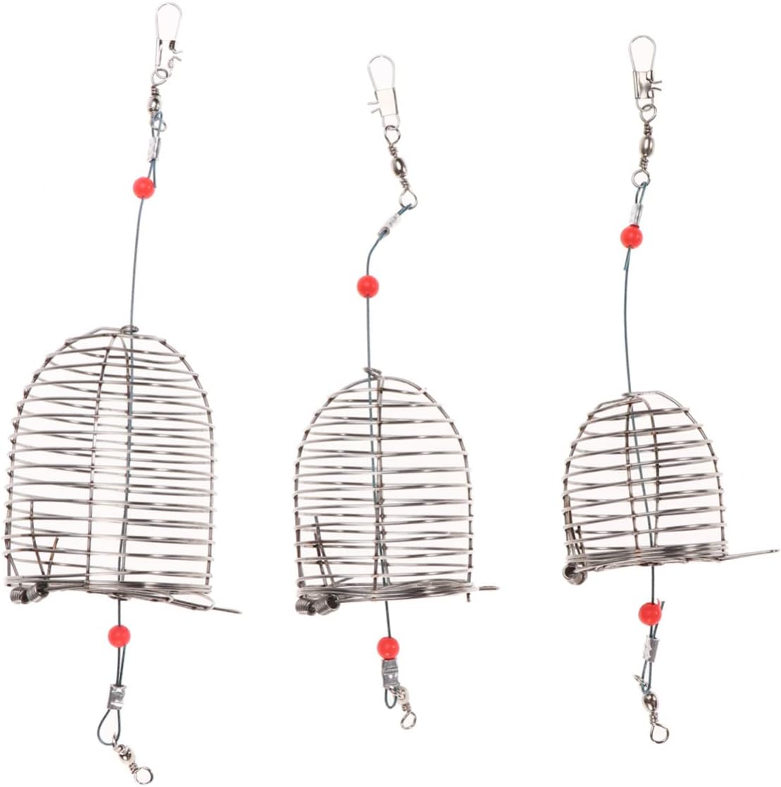 BESPORTBLE 10 Pcs Fishing Basket Fishing Equipment Minnow Net Auto Feeder Fishing Cage Crab Traps Fishing Basket