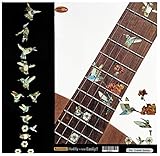 Bee Hummingbirds - Fret Markers Inlay Stickers Decals for 23inch (Travel) Guitars