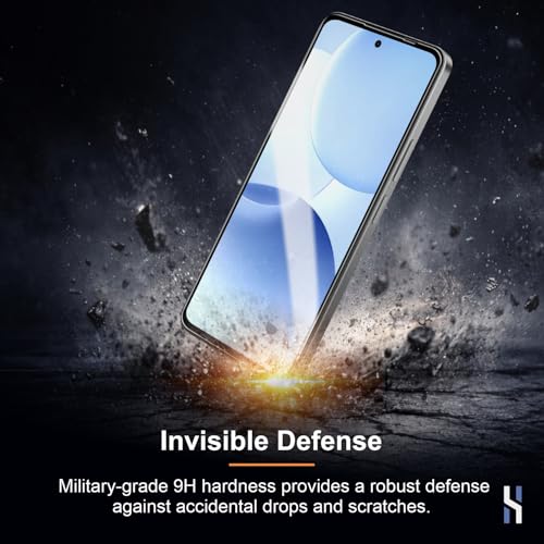 Image of Tempered Glass for Realme P4X - Military Grade 9H Screen Guard, Anti-Scratch, Shatterproof, Edge to Edge Full Coverage - Black Border