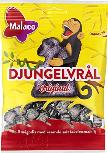 22x80g Djungelvral (Jungle) Cloetta Malaco Supersalty Regaliz 2.82 oz