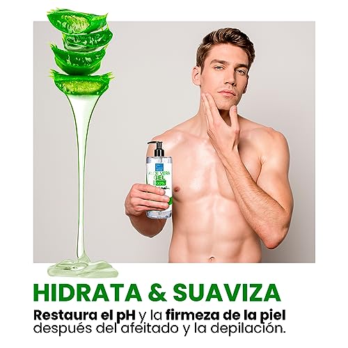 Gel de Aloe Vera Puro 100% Natural | Hidratante y Regenerador de Cabello y Piel | Fórmula Vegana y Cruelty-Free | Ideal para Post-Depilación y After Sun 500 ml - imagen 5