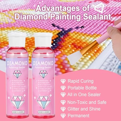 Image of Faburo 2-Pack Diamond Painting Protectant Brightener(120ml*2)