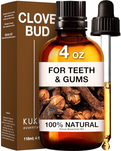 Kukka Clove Oil for Oral Care - Aceite esencial de clavo natural para el cuidado bucal - Aceite...