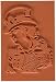 Deep Red Stamps Steampunk Warrior Cling, 2 by 3"