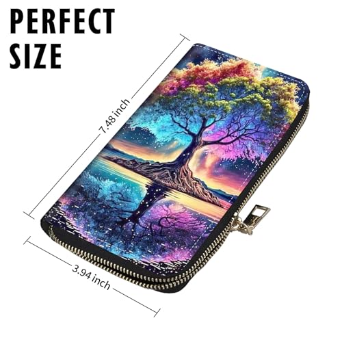 Womens Wallet Large Capacity Clutch Purse for Women Men, PU Leather RFID Blocking Purse Credit Card Clutch2