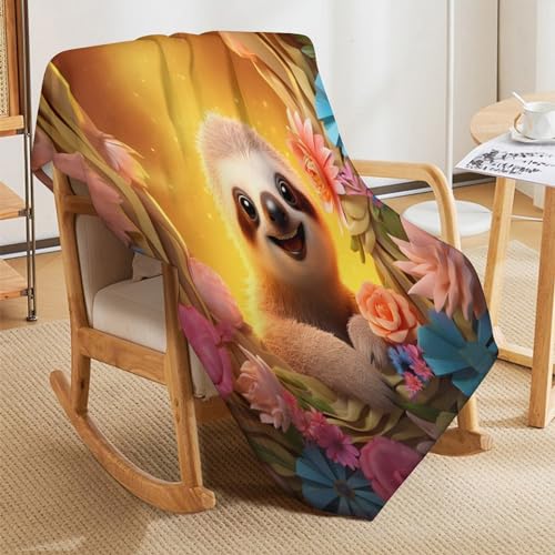 Manta de perezoso suave de forro polar para ropa de cama y sofá 5