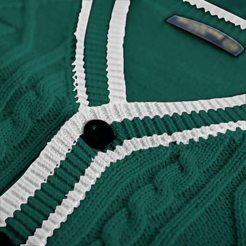 Girls Boys Lightweight Cardigans Long Sleeve Button Down Knitting Sweaters Jumpers with Pockets for Fall Winter2