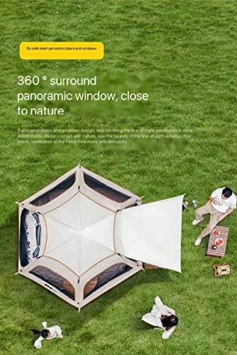 Tienda de campaña portátil plegable para camping miniatura 4