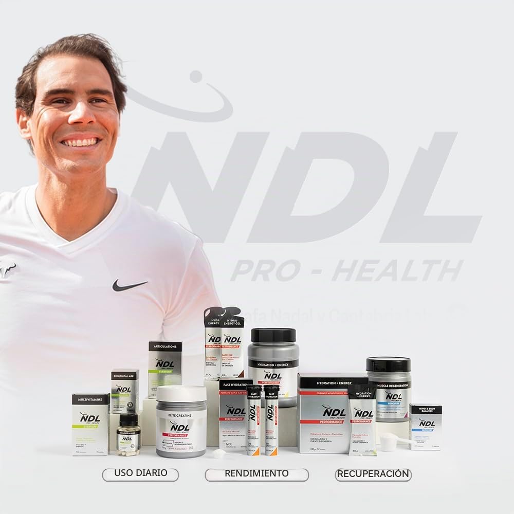 NDL Pro-Health Omega 3 + Magnesium Complex con Vitamina B6 y D + Multivitaminas | Energía, salud y bienestar | Una marca de Rafa Nadal & Cantabria Labs