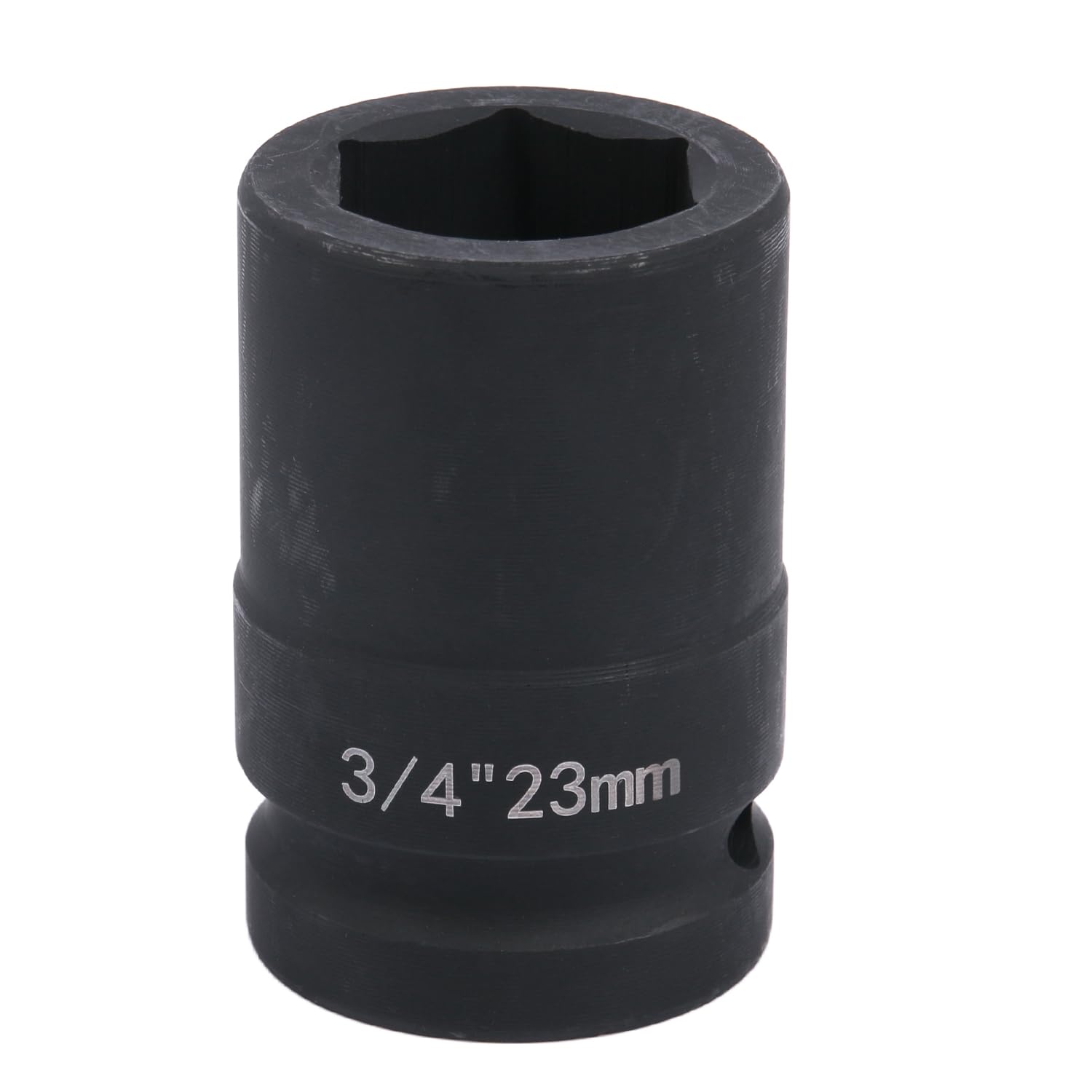 Uxney 3/4" Drive 23mm Impact Socket，6-Point Chrome Molybdenum Steel, for Heavy-Duty Truck and Automotive Repair, Metric — image 1