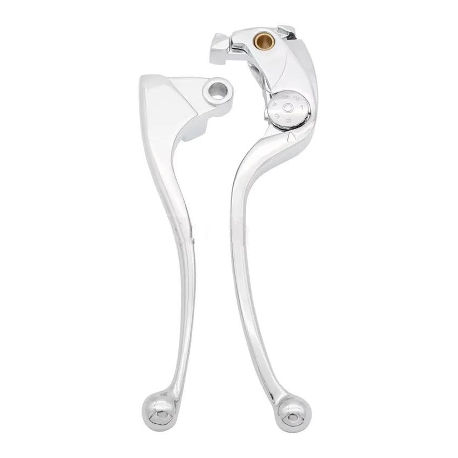 Rvevfbkbal Chrome Motorcycle Right Left Brake Clutch Levers For Zx6r Zx-6R Zx10r Zx-10R Z750r Z1000 Z1000sx For Ninja 1000 Tourer 2006-2012(Chrome)