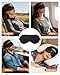 lulir 100% Mulberry Silk Sleep Mask with Adjustable Strap, 16-Momme Light-Blocking Eye Mask for Sleeping, Hypoallergenic Silk Eye Masks for Women and Men, Perfect Travel & Gift Choice（Black）