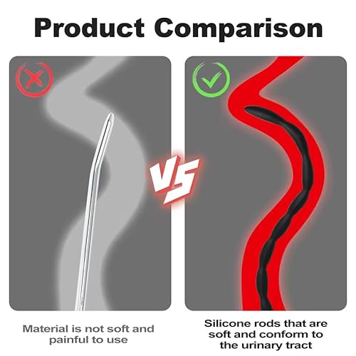 Dilator Harnröhre 4er Set, Silikon Perlen Penis Plug, Harnröhren Plug Männer, Katheter Harnröhre Mann, Urin Dilator Urethra Männer Masturbation Harnröhren Plug Sexspielzeug für Männer