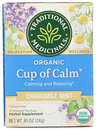 Traditional Medicinals Organic Cup of Calm Herbal Tea, 16 ct
