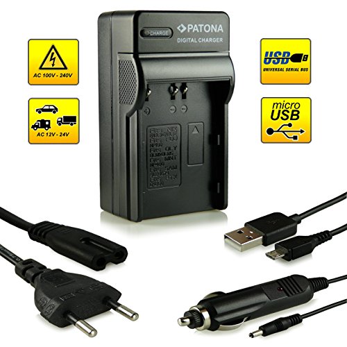 ¡Novedad!  El primero cargador de batería con conexión micro USB · adecuado para la batería EN-EL3 / ENEL3a / EN-EL3E para Nikon D50 | D70 | D70s | D80 | D90 | D100 | D200 | D300 | D300S | D700 y mucho más