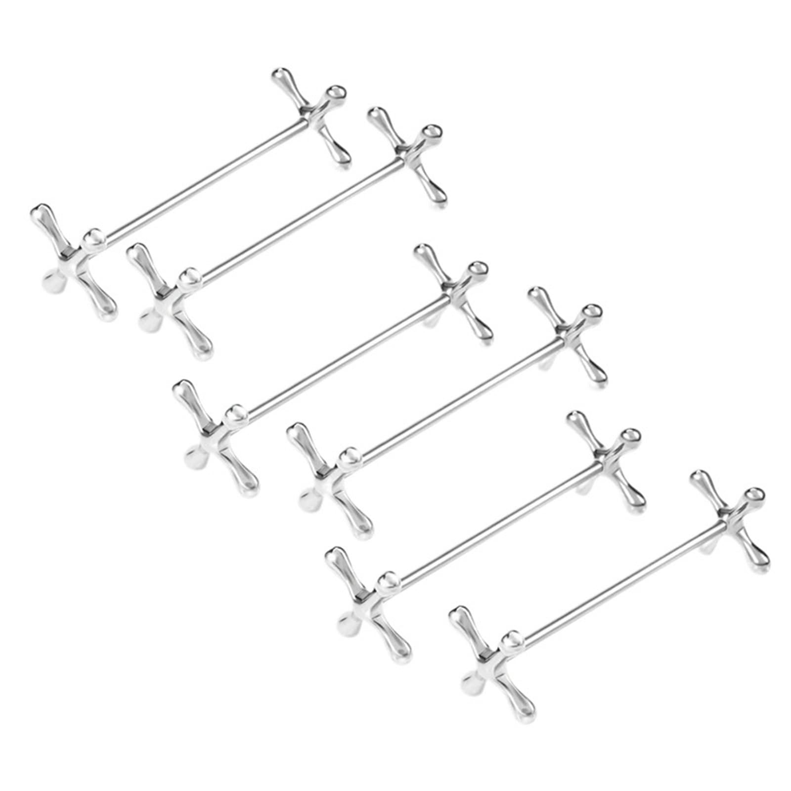 6 Stück Zink-Legierung Stäbchen Rest Löffel Ständer Gabeln Messer Halter Rack Metall Handwerk Tischdekoration für Kochlöffel, Schöpfkellen