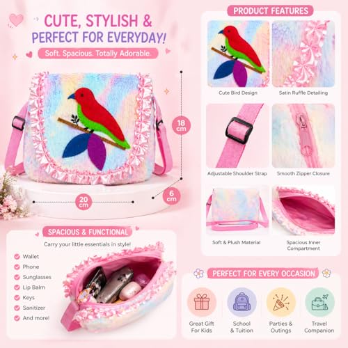Image of Beautiful Sling Bag for Girls Kids Unicorn Bag for Girls Crossbody Bag Bags for Kids Girl