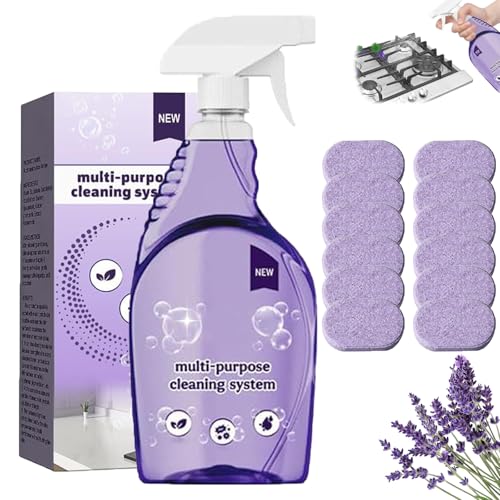 Drclean Spray Oven Cleaner, 2025 Upgrade Dr Clean Spray Cleaner for Ovens Tablets and Bottle for Home, Kitchen, Bathroom & More (12Pcs)