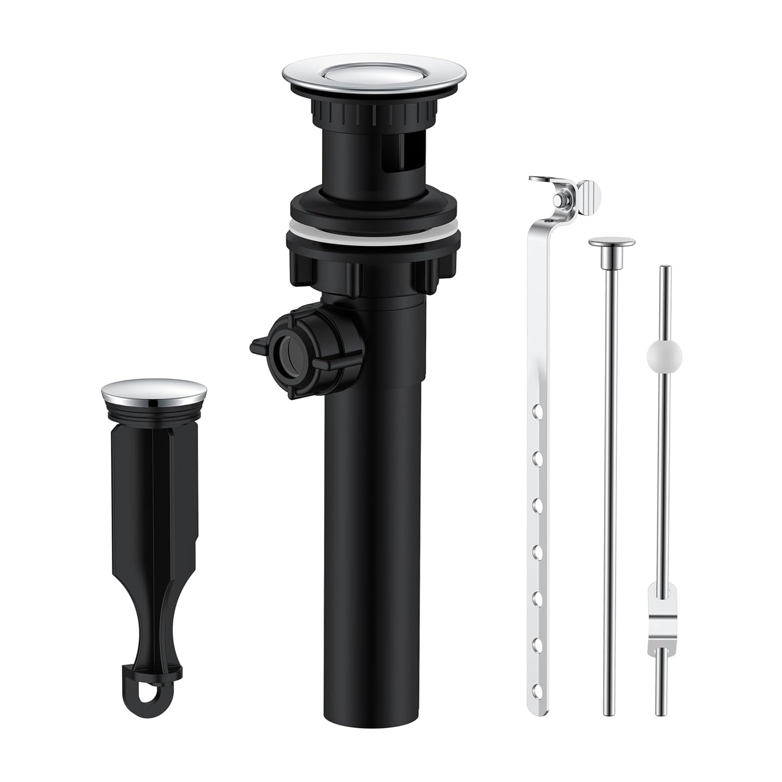 Elnwnnkc Multicolor Waste Assembly Featuring Rapid Water Release And Erosion In 1.5-1.75" Holes Plated Sink Drain Stoppers