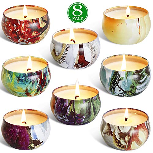 HELLY Scented Candles Gift Sets, Natural Soy Wax 2.5 Oz Unit Portable Travel