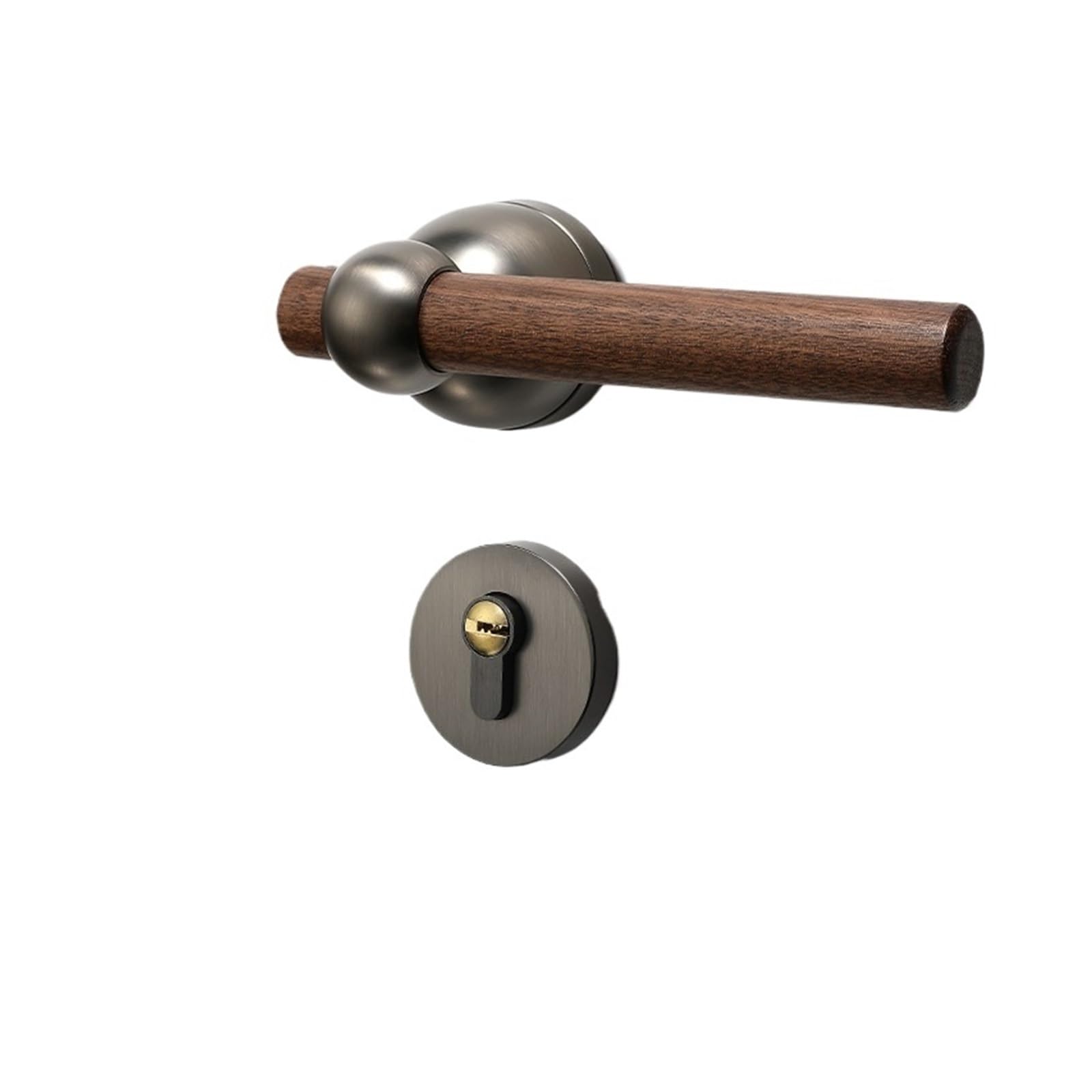 Serrure de porte de chambre à coucher cocon de sérénité poignée grain bois
