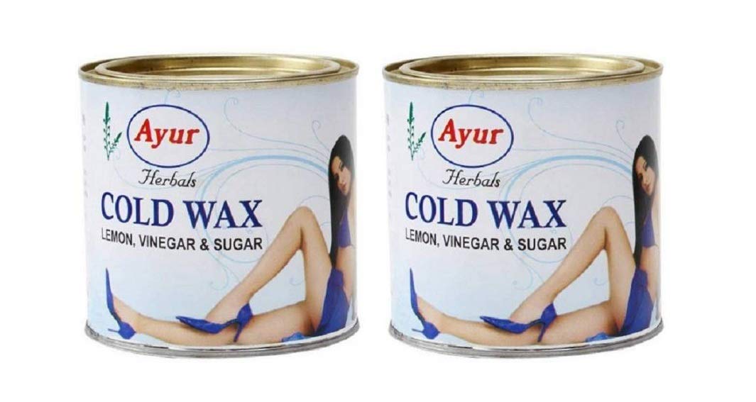 Ayur Herbal Lemon, Vinegar And Sugar Cold Wax(Pack Of 2), 600ml