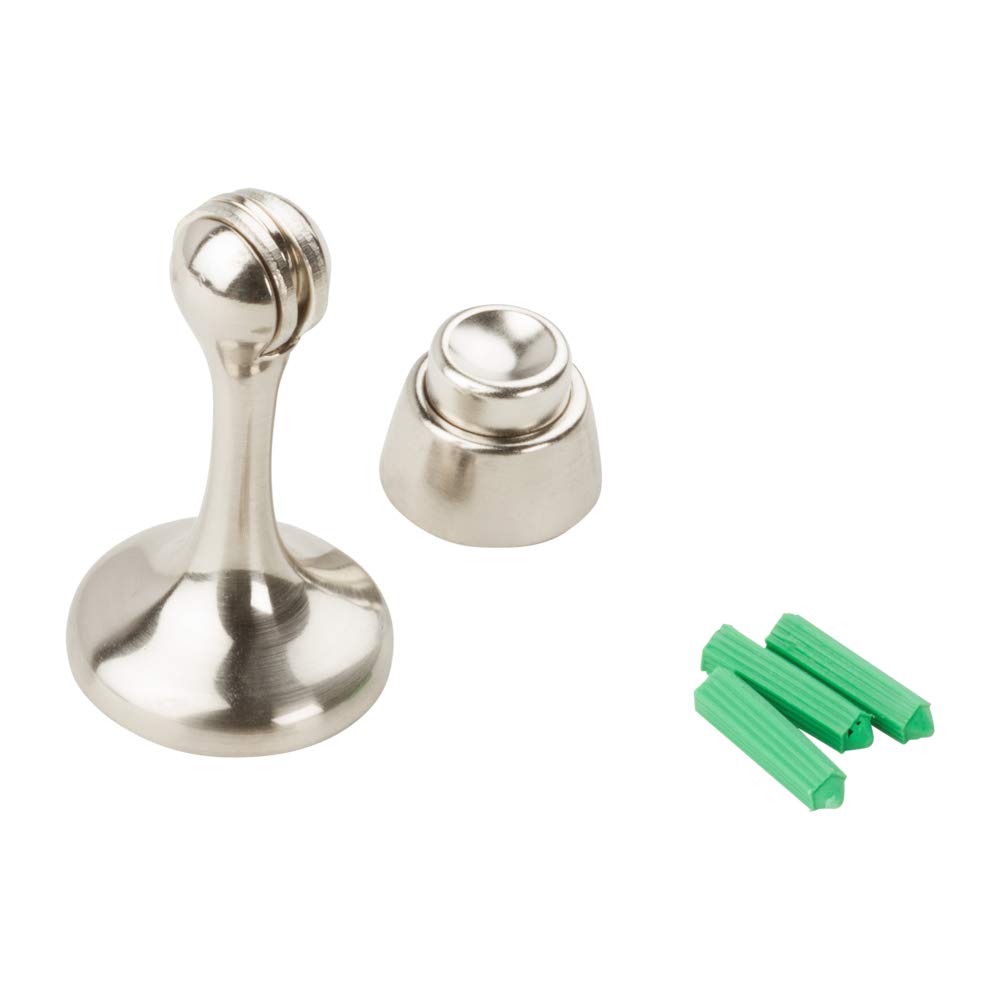 National Hardware N328-195 V244 Magnetic Rigid Door Stop in Satin Nickel, 3 Inch - Image 3