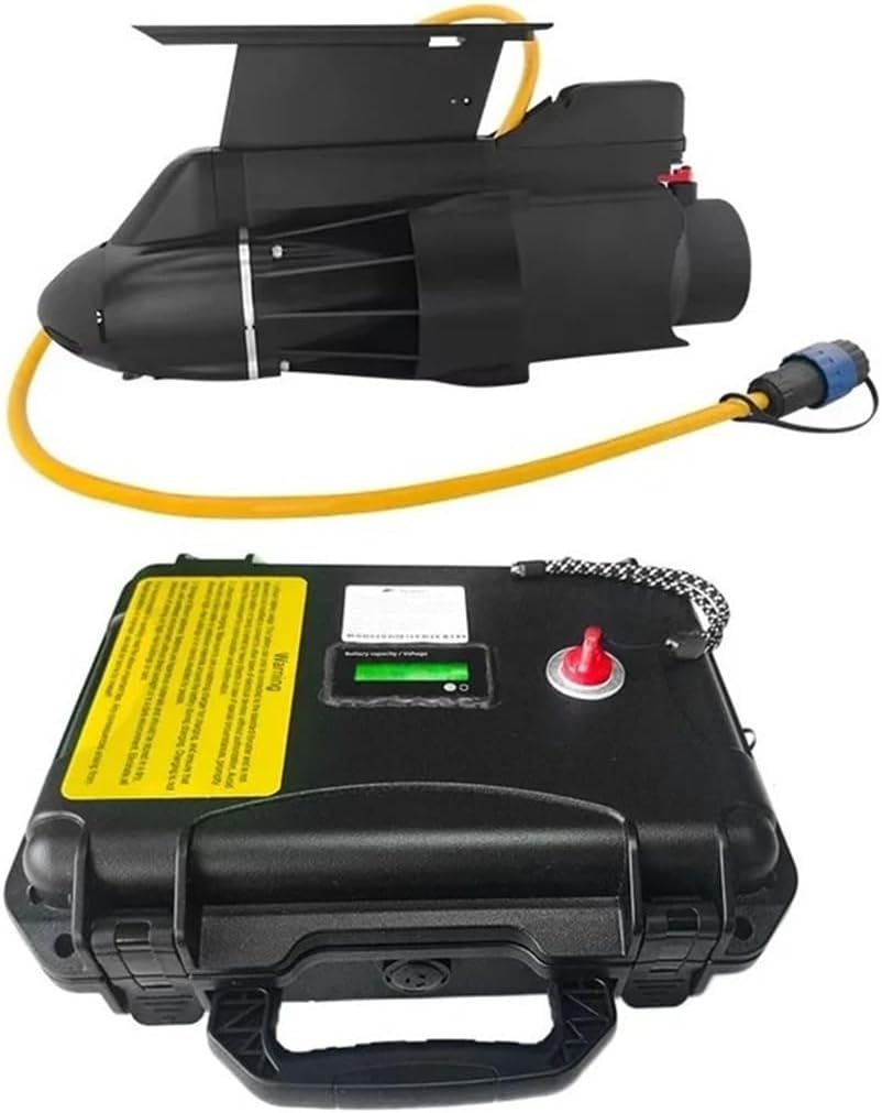 Electric Paddleboard Fin for Sup with Battery Underwater Thruster for Kayak Fishing, Paddle Propeller Float Tube Motor DC 12V 24V for Inflatable,Paddle Boards,Fishing Boats