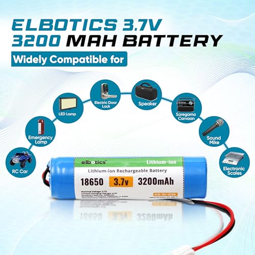 Image of 3.7 V 3200mAh Rechargeable Batteries Lithium-Ion Battery with XH2.54 /2P Connector for DIY Electronic Products Toys Lighting Bluetooth Devices (3200mAh XH2.54)