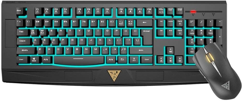 Gamdias ARES 7 Color ESSENTICAL Combo with 7 Color Backlight, 11 Multimedia Keys and EREBOS LED Optical Gaming Mouse (GKC6001)