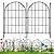 32 Pack Decorative Garden Fence, 17in X 34.6ft Arched No Dig Fence Border, Garden Edging Border, Rustproof Metal Animal Barrier with Ground Stake for Dog, Rabbit, Outdoor Yard Patio Decor