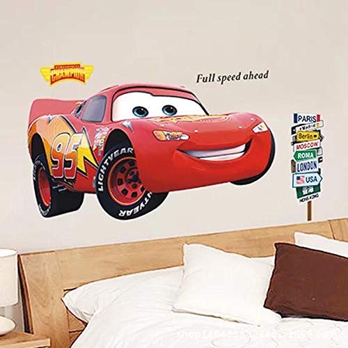 Kibi 3D Disney Adesivo da Parete Cars di Arte Auto...