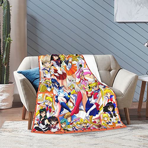 3D Print Funny Anime Blanket Cartoon Flannel Throw Blanket Soft Throw Blankets For Couch Bed Living Room Sofa Bedding M-6 60"X50" #TOP3