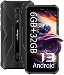 Téléphone Canada, Ulefone Armure X12 Smartphone robuste, Android 13 Allez, 6 Go+32 Go jusqu'à 256GB Prolongation 5.45 de pouce HD+ Écran, 13MP Caméra arrière, 4860mAh, 3-Card Fente, NFC, OTG, noir