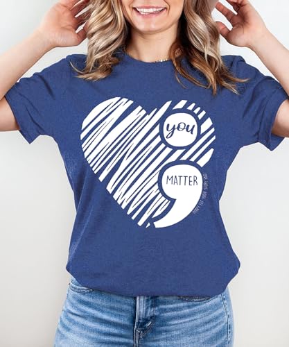 Suicide Awareness Shirt Women Suicide Prevention Shirt Therapist Psychologist Motivational Graphic Tee Tops2