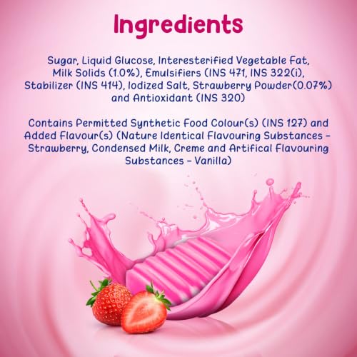 Image of Candyman Toffichoo, Strawberry Soft Toffees For In-Home Serves, 780g