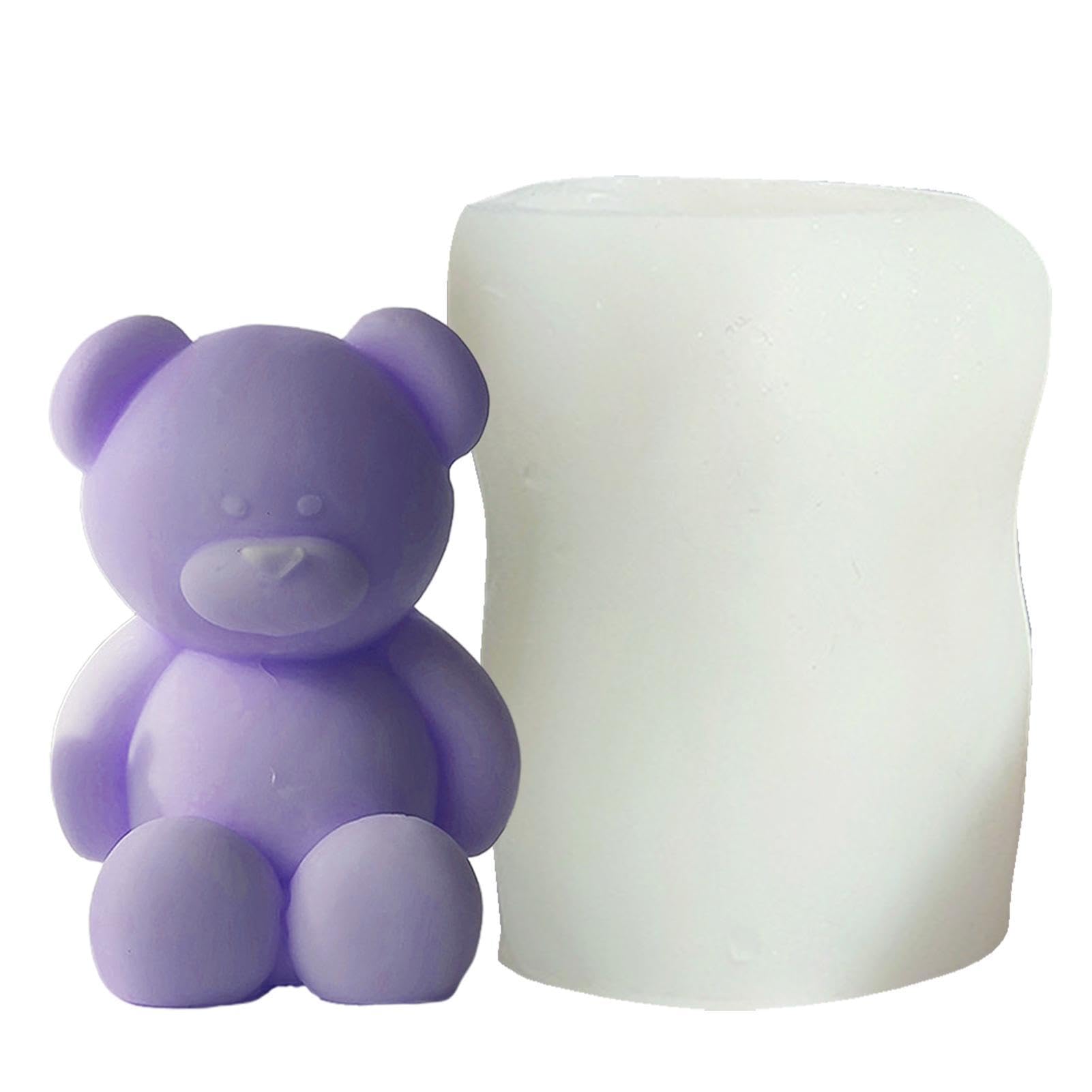 Teddybear Silicone Mold - Candle Mould | Bear Silicone Mould | Candle Soap Mould | Candle Soap Making Mould | Bear Candle Mould | Animal Candle Moulds | Decoration Baking Making
