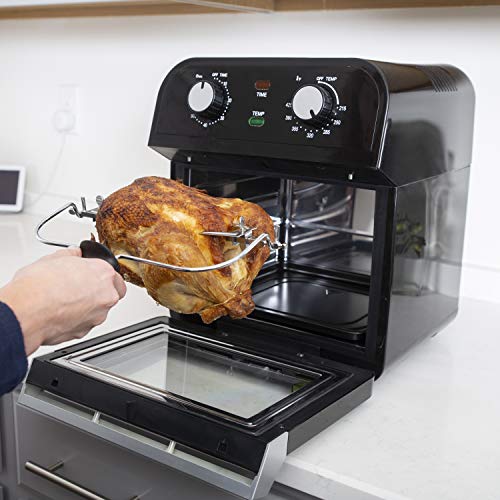 Deco Chef XL 12.7 QT Oil-Free Air Fryer Multi-Function High Capacity Countertop Convection Oven, Toaster, Rotisserie All-in-One Healthy Kitchen Oven Instructional Cook Book Included - Thumbnail 5