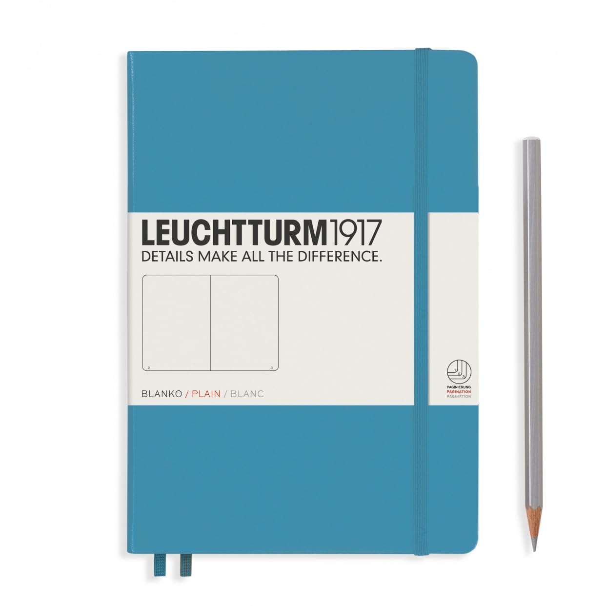 LEUCHTTURM1917(ロイヒトトゥルム1917) Leuchturm Notebook A5 Solid Nordic Blue 354587