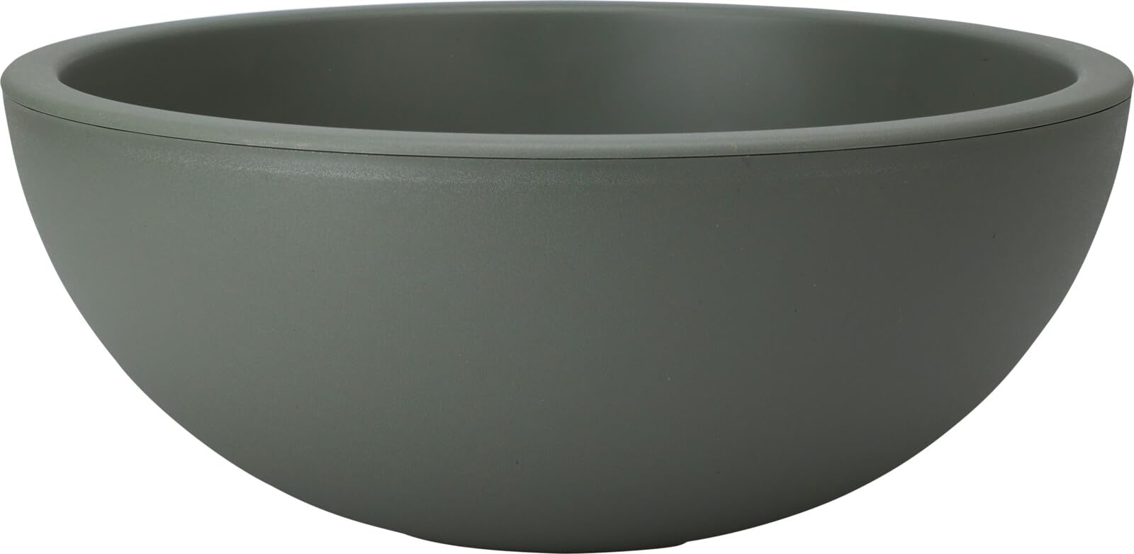 Muddy Hands 40cm Large Dark Green Bowl Plant Pot Indoor Home Outdoor Garden Round Plastic Flower Planter Water Feature