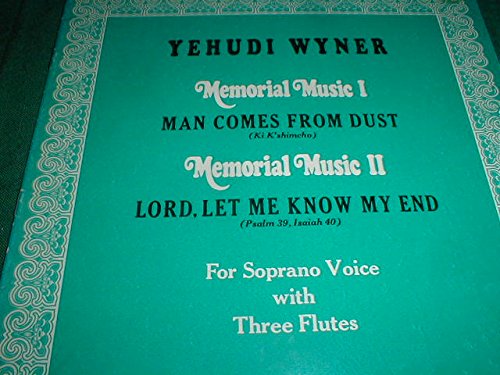 Partition Memorial Music I & II pour chant soprano et trois flûtes par Score