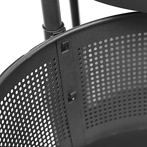 Rotating Baskets Storage Rack Round Black Kitchen 5 Tier Rolling Cart With Wheels Fruit Vegetable Baskets Organizer Stand For Bathroom,Bedroom #TOP5