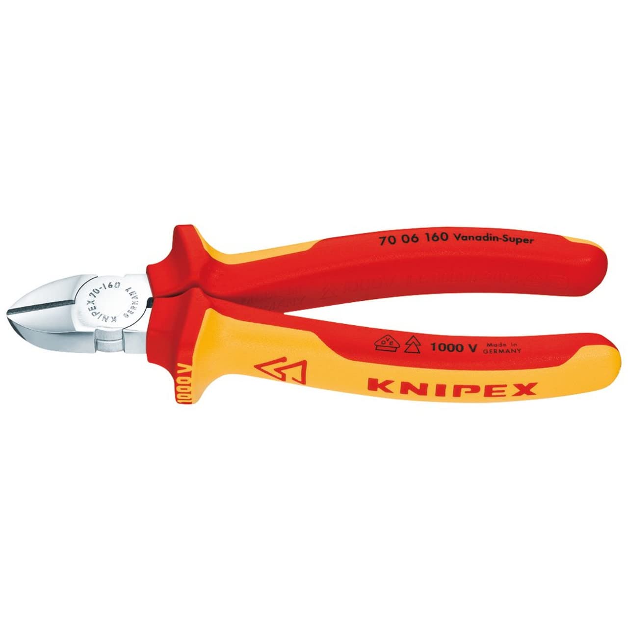 Knipex 81262 160mm Fully Insulated Diagonal Side Cutter